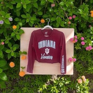 Indiana Hoosiers Long Sleeve Tee - Maroon